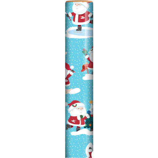 Picture of 7M SANTA IN SNOW WRAPPING ROLL